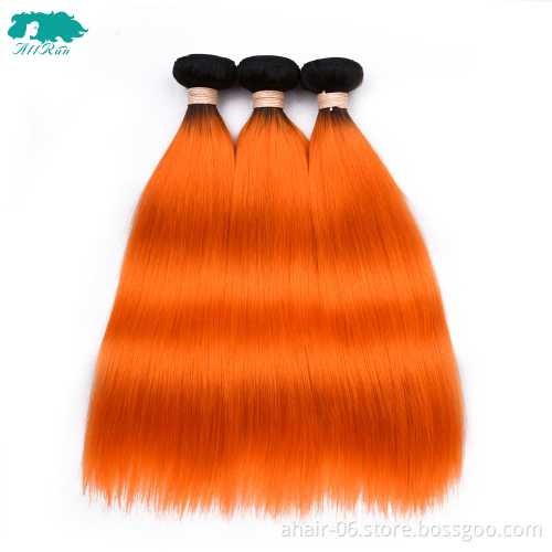 wholesale 100% virgin brazilian pussi with hair, factory price good quality orange human hair color hair